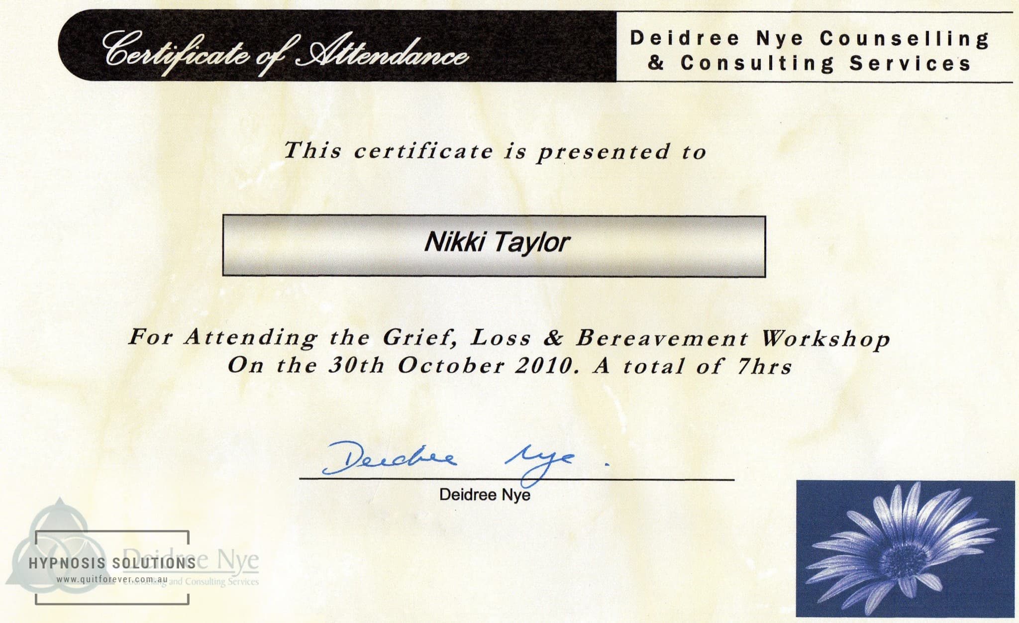 Grief, Loss & Bereavement Workshop